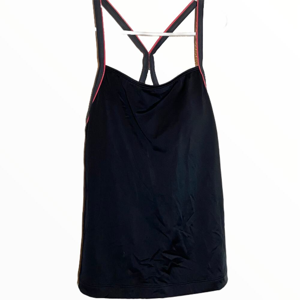 L.L. Bean Tankini Sunblock UPF 50+ Lycra Xtra Life Racerback Black 12R NWT